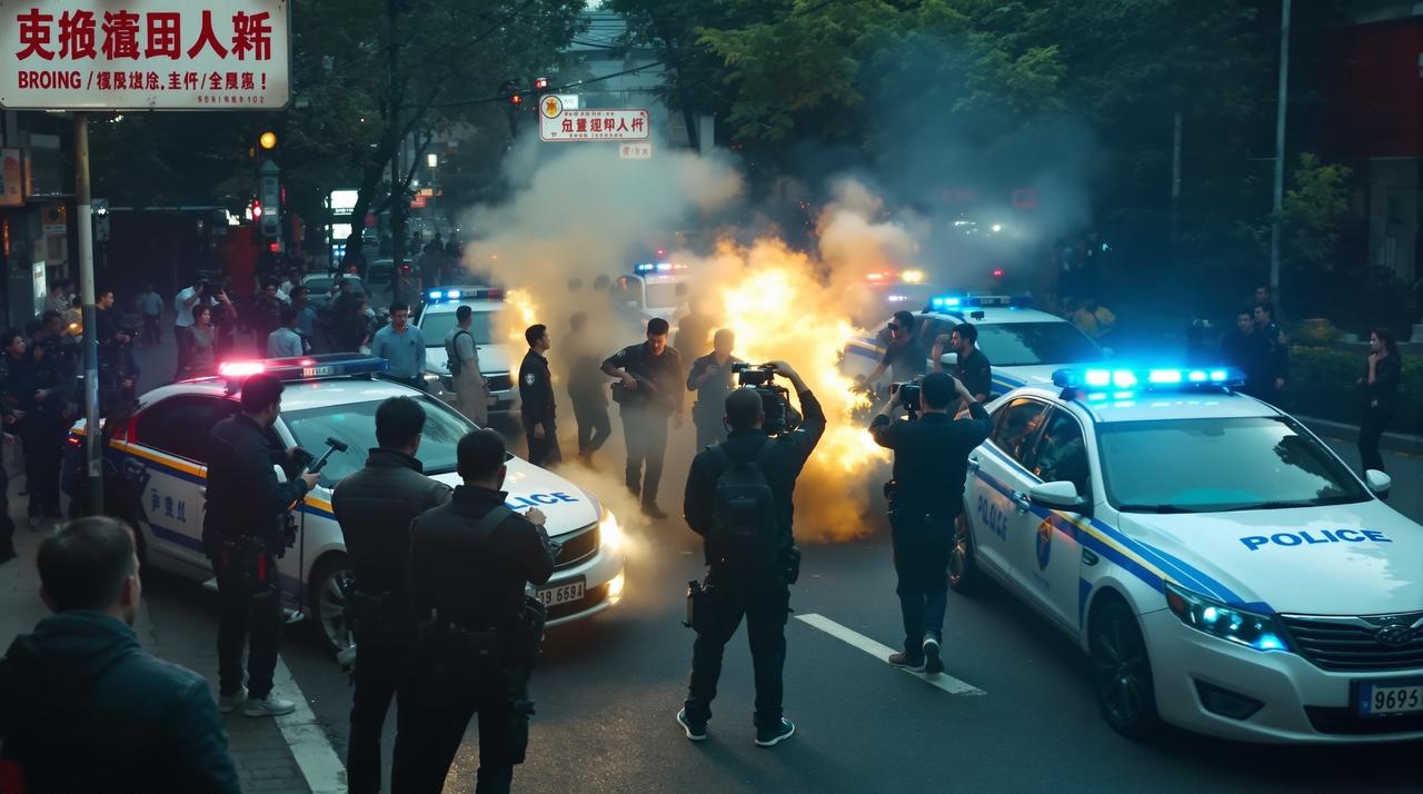 爆料网入口 - 某剧组在拍摄地发生冲突，警方介入调查